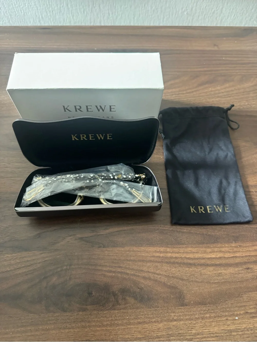 KREWE Clio Nylon Tort Sunglasses